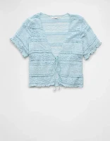 AE Tie Front Lace Shirt