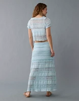 AE Tie Front Lace Shirt