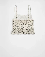 Débardeur de style corset à pois AE