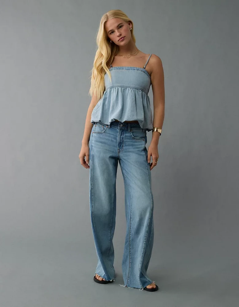 Bustier tubulaire bulle en denim AE