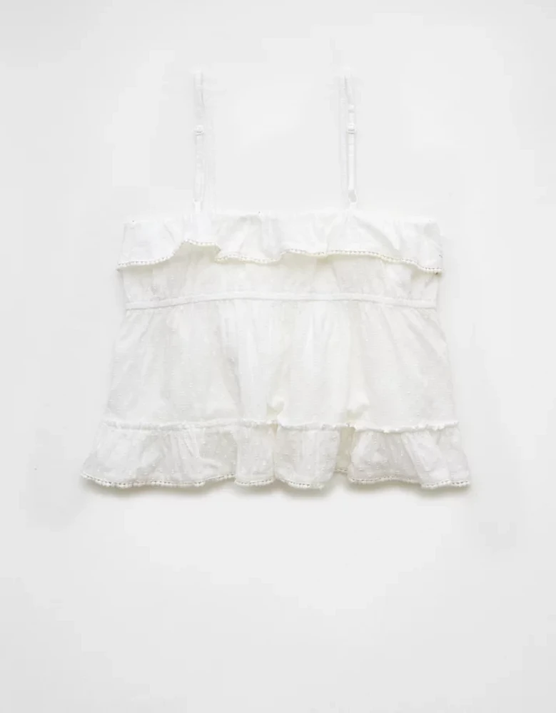 Camisole à encolure en V et volants AE