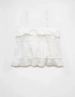 Camisole à encolure en V et volants AE