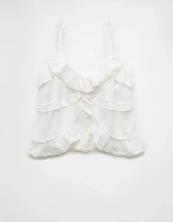 Camisole à encolure en V et volants AE