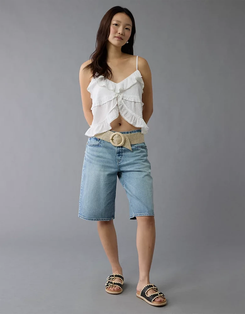 Camisole à encolure en V et volants AE