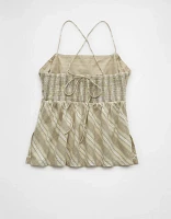 AE Striped Halter Top