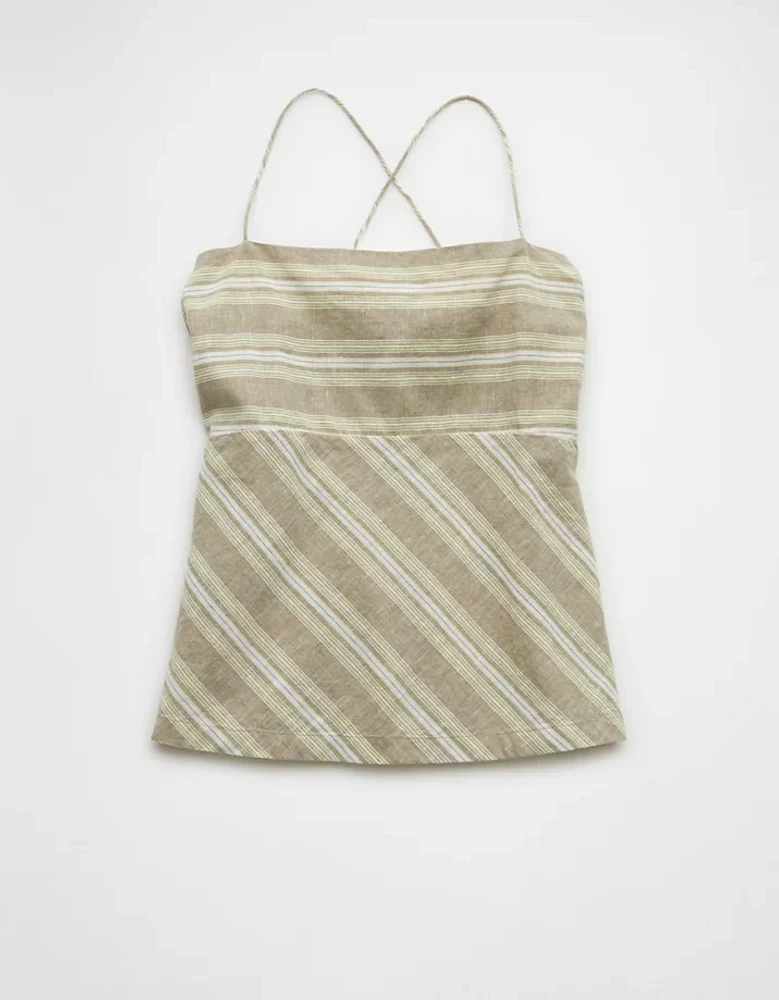 AE Striped Halter Top