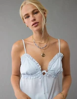 Camisole nouée à l'avant volants et encolure en V AE