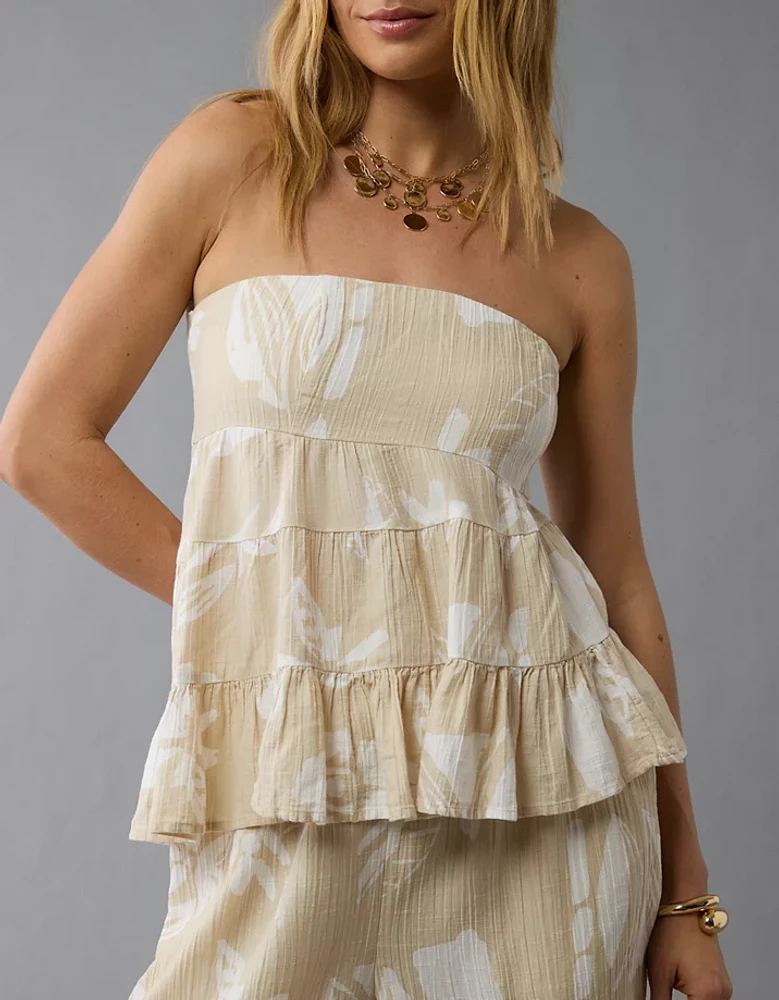 Bustier tubulaire asymétrique AE