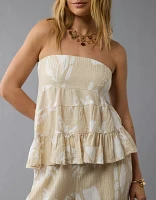 Bustier tubulaire asymétrique AE