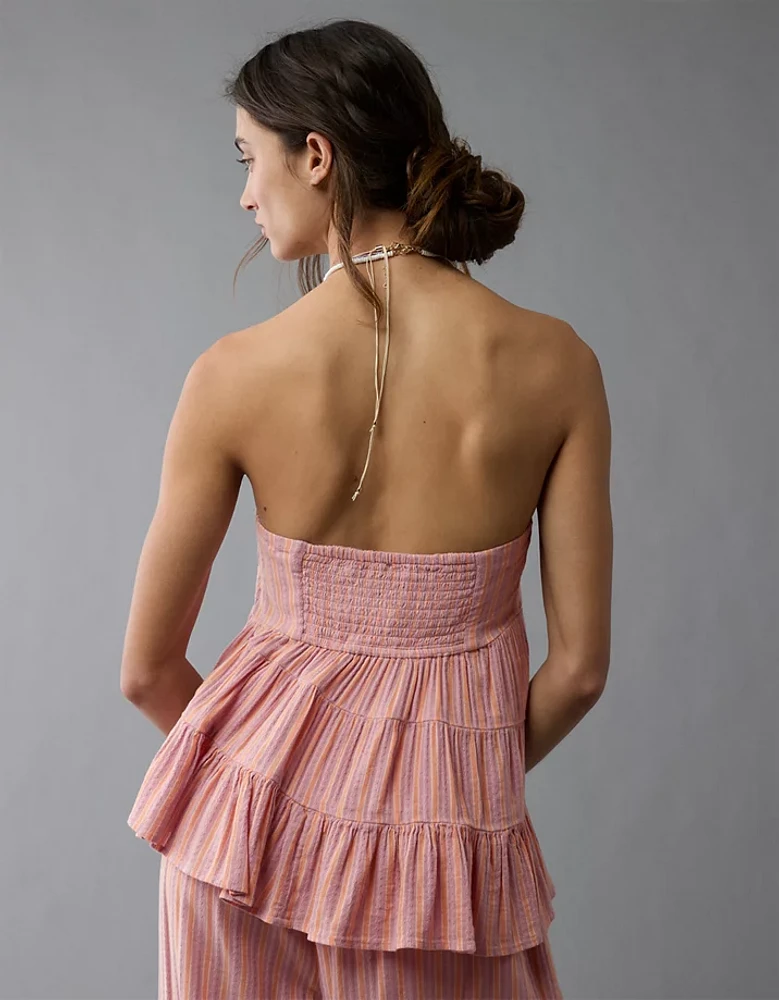 Bustier tubulaire asymétrique AE