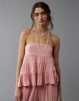 Bustier tubulaire asymétrique AE