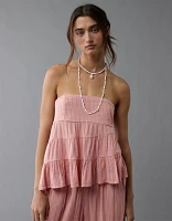 Bustier tubulaire asymétrique AE