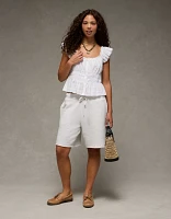 Blouse à manches flottantes ruchée AE
