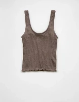 AE Scoop Neck Pointelle Tank Top