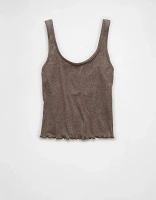 AE Scoop Neck Pointelle Tank Top