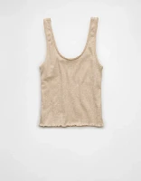 AE Scoop Neck Pointelle Tank Top