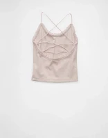 AE Strappy Go Lucky Cropped Lace Tank Top