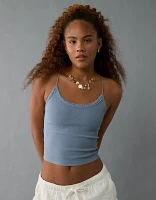AE Strappy Go Lucky Cropped Lace Tank Top