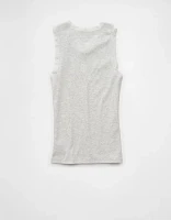 AE Graphic Lace Trim Tank Top