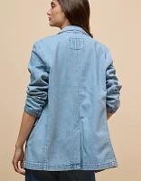 AE Oversized Denim Blazer