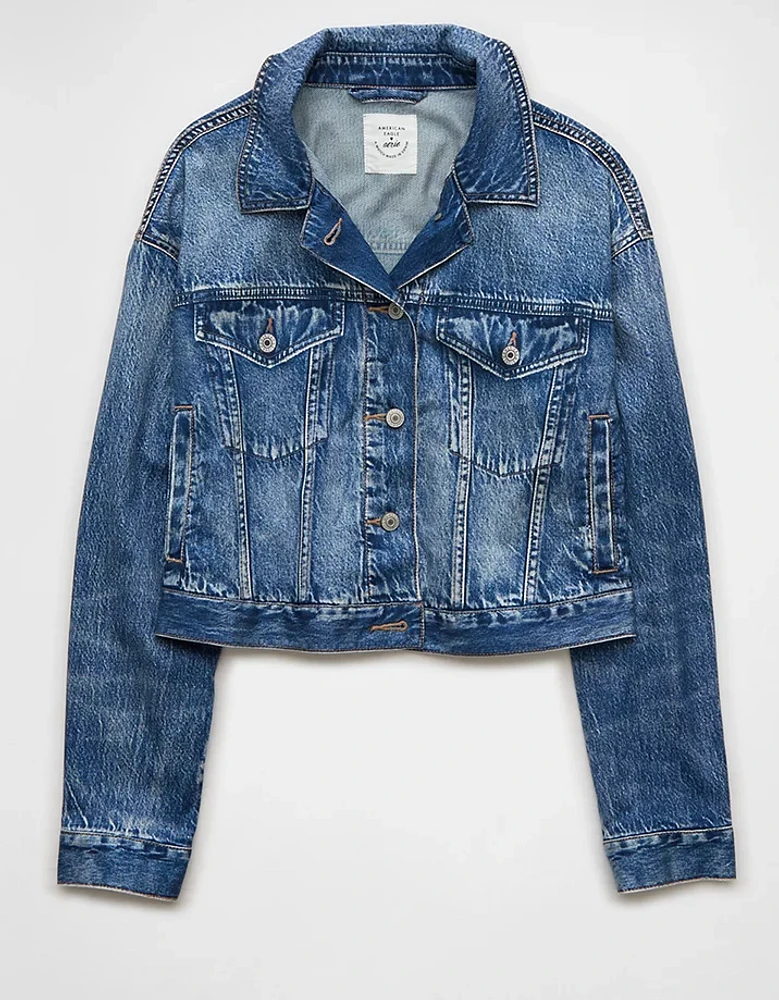 AE x Aerie DBL Take Cropped Jacket