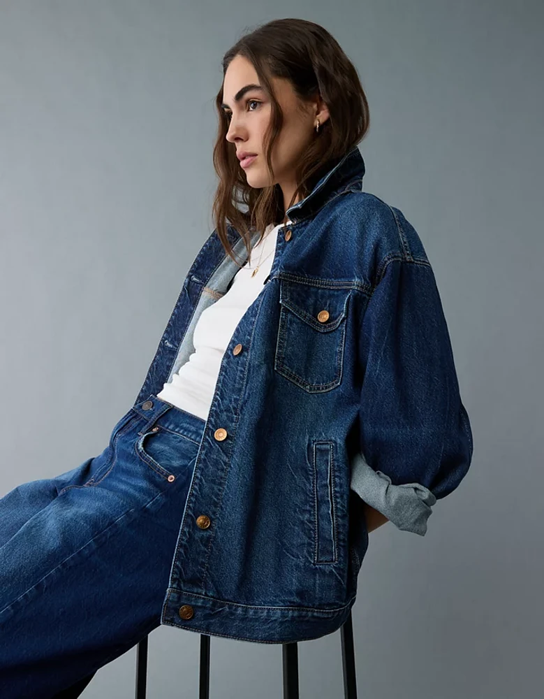 Veste en denim ancien petit ami AE