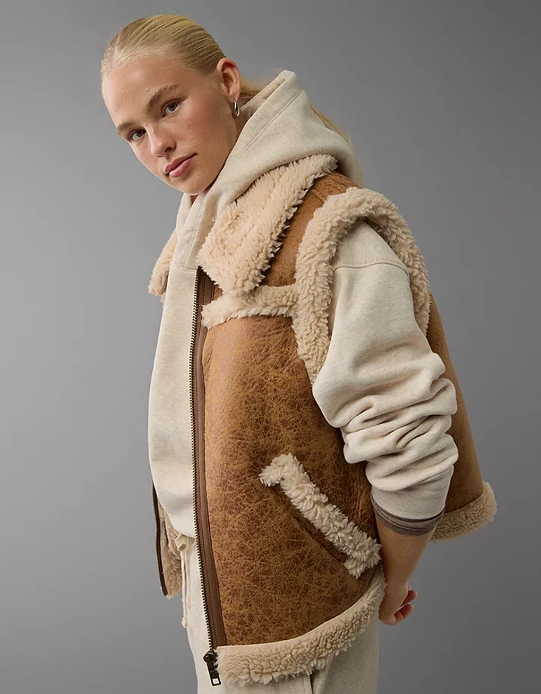 AE Shearling Vest