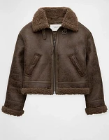 AE Shearling Biker Jacket