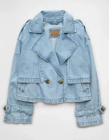 Trench court en denim AE