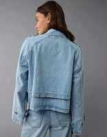 Trench court en denim AE