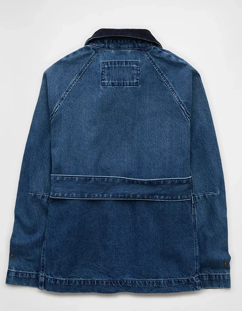 Veste de style grange en denim AE