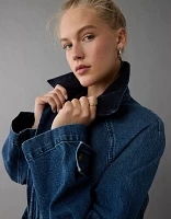 Veste de style grange en denim AE