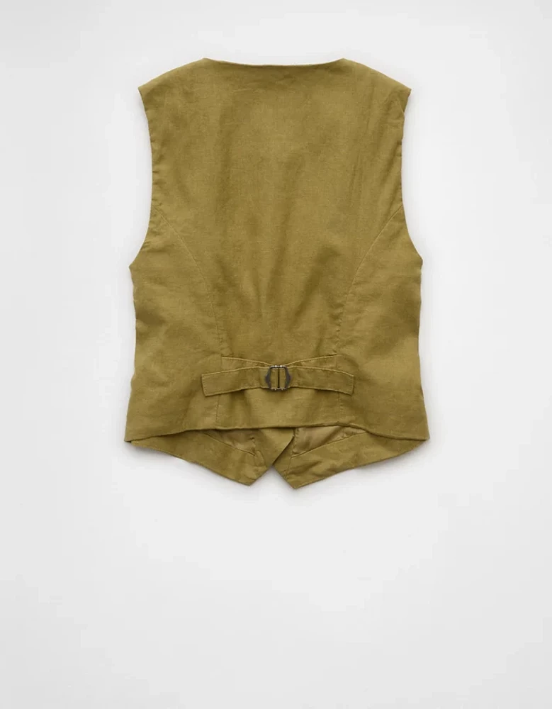 Gilet en mélange de lin AE