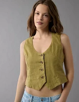 Gilet en mélange de lin AE