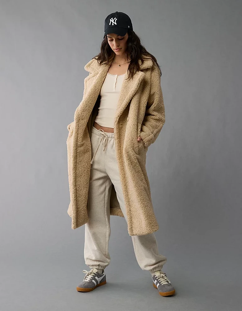 AE Long Teddy Coat