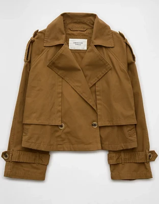 AE Cropped Trench Coat