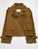 AE Cropped Trench Coat