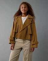 AE Cropped Trench Coat