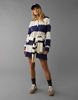 AE Long-Sleeve Rugby Polo Shirt Dress