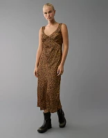 AE Leopard Midi Slip Dress