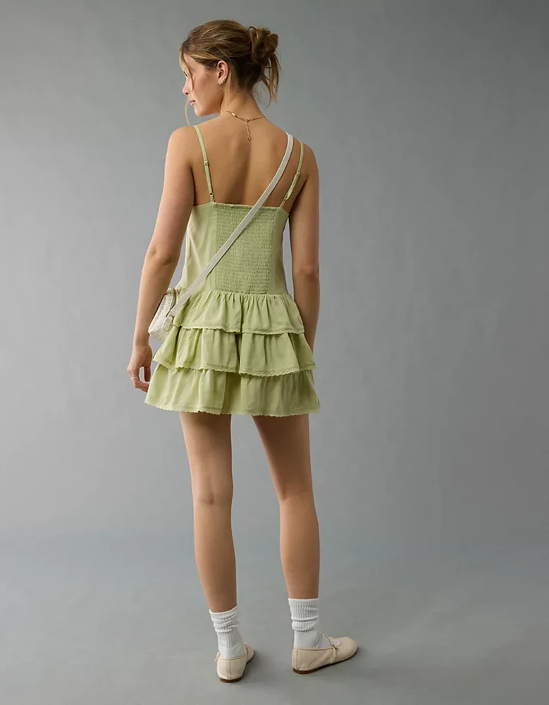 AE Catie Corset Tiered Mini Dress