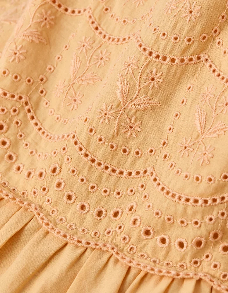 AE Scalloped Tiered Midi Dress