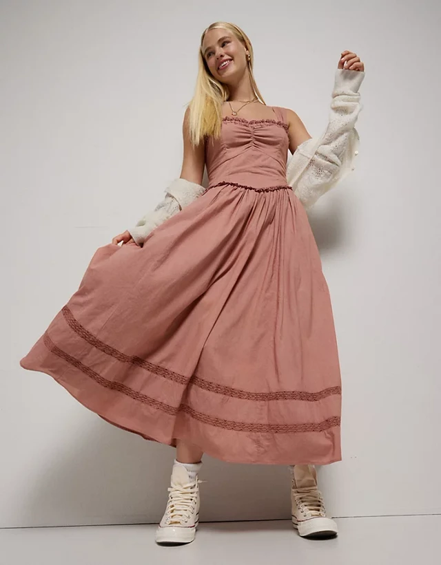 white christmas dresses Elai Open Back Maxi Dress main image 1