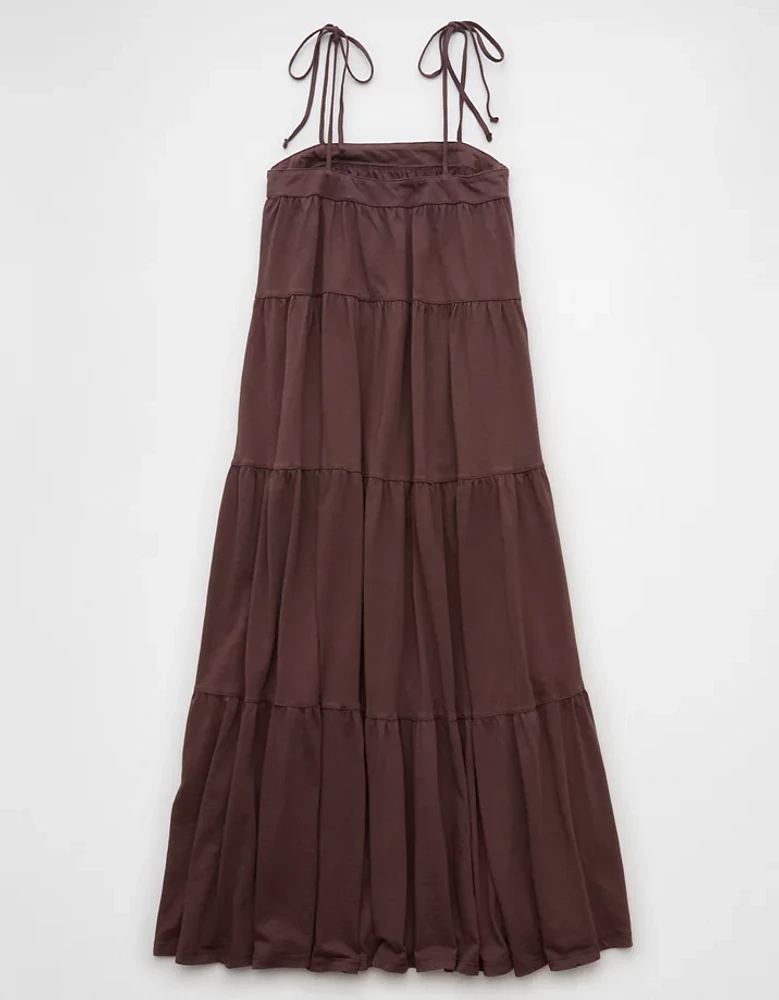 Robe longue en tricot nouée aux épaules Vive le soleil AE