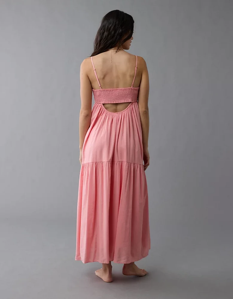Robe longue nuisette nervurée AE