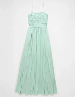 Robe mi-longue à corsage en tricot smocks Vive le soleil AE