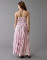 AE Sunchaser Knit Smocked Bodice Midi Dress