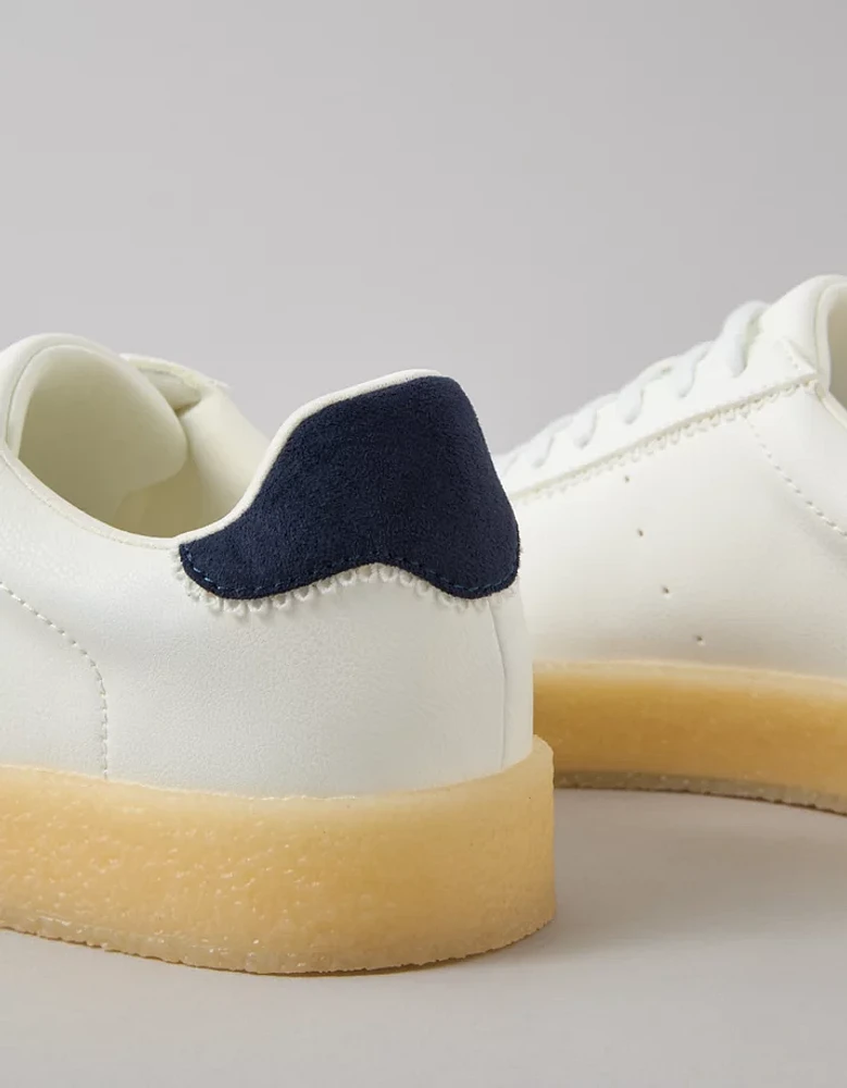 Chaussure sport rétro en crêpe synthétique AE
