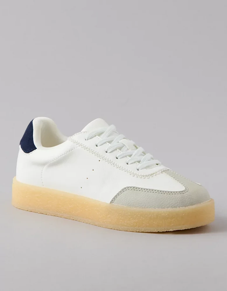 Chaussure sport rétro en crêpe synthétique AE