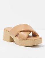 AE Cross-Strap Block Heel Clog